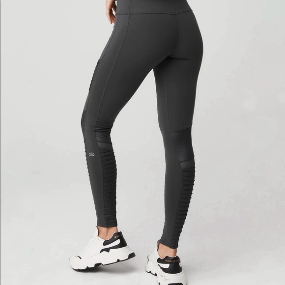 ALO Yoga Moto Legging, Full Length, Size Small - Picture 2 of 8